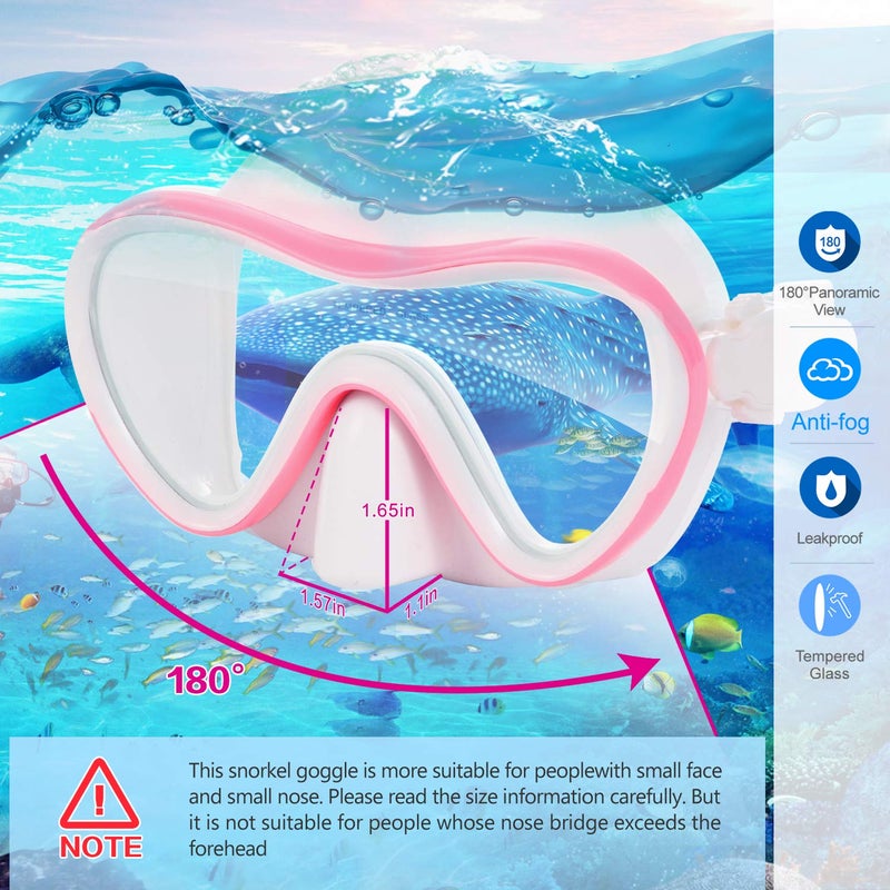 Supertrip 2024 Snorkeling Gear for Adults, Anti-Fog Snorkel Set, Tempered Glass Snorkel Mask Adult, Anti-Leak Snorkel Snorkeling Gear, Scuba Diving Mask and Snorkel for Women Men Youth - Image 3